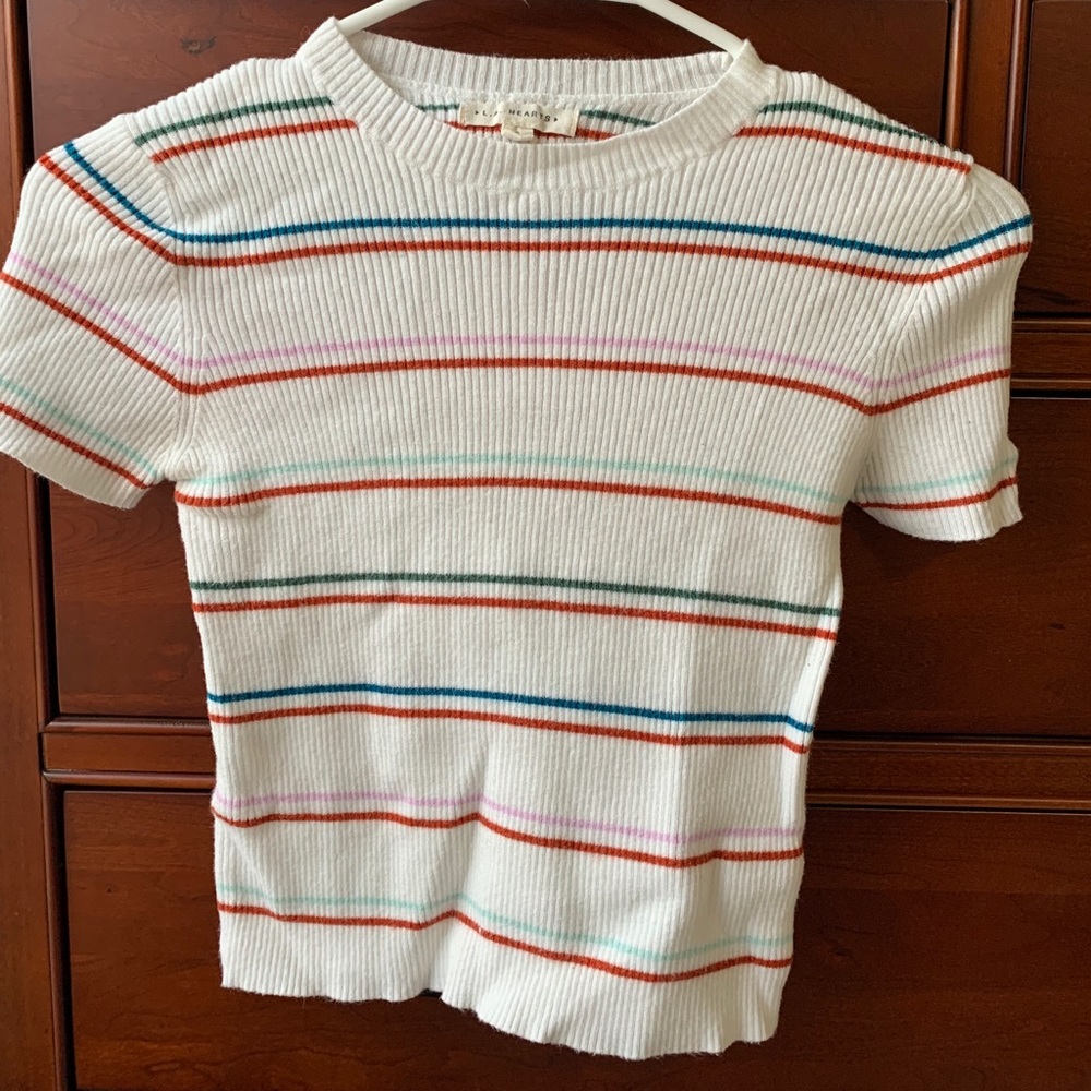 L.A. Hearts multicolored striped shirt